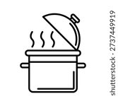 Cooking Pot Editable and fully layered vector icon