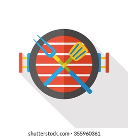 cooking pot flat icon