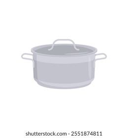 Cooking Pot Flat Icon, Vector illustration