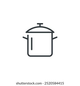 Cooking pot food kitchen icon, vector illustration