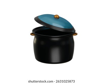  cooking pot icon 3d illustration render