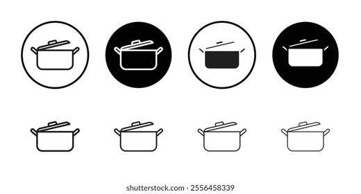 Cooking pot icon Art design illustration