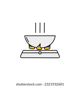 cooking pot icon. Element of cooking icon. Premium quality graphic design. Signs, symbols collection icon for websites, web design, mobile app on white background