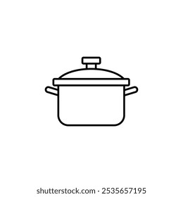 cooking pot icon Flat logo isolated symbol