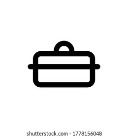 Icono de la olla de cocción Ilustración de la plantilla de vectores Diseño Ilustración
