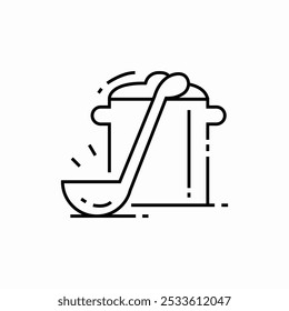 cooking pot icon sign vector