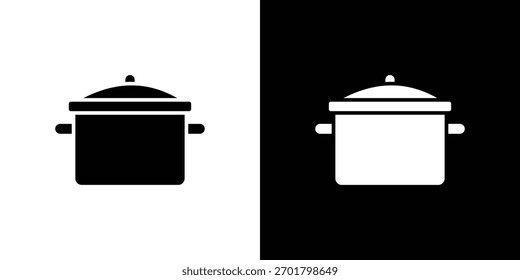 Kochtopf-Symbol, einfacher flacher Stil. für ui- oder ux-Designs