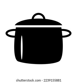 Cooking pot icon in trendy vector design illustration 