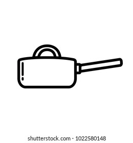 cooking pot icon vector
