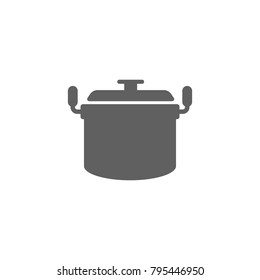 Cooking pot icon vector