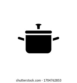 Cooking pot icon vector design template