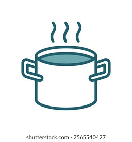 cooking pot icon vector design template simple and clean