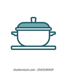 cooking pot icon vector design template simple and clean