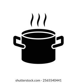 cooking pot icon vector design template simple and clean