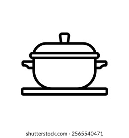 cooking pot icon vector design template simple and clean