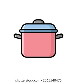 cooking pot icon vector design template simple and clean