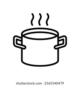 cooking pot icon vector design template simple and clean