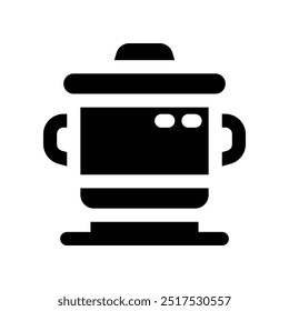 cooking pot icon. vector glyph icon for your website, mobile, presentation, and logo design.