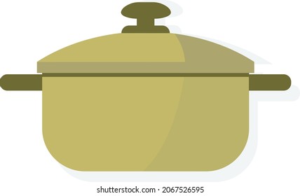 Cooking pot icon vector illustration