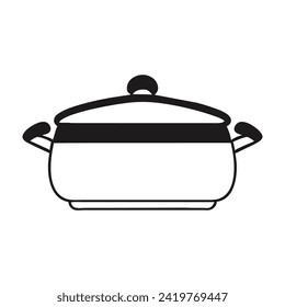 Cooking Pot Symbol, Vektorgrafik-Design 