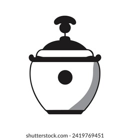 Cooking pot icon vector illustration design 