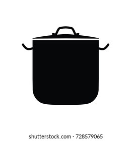 cooking pot icon- vector illustration