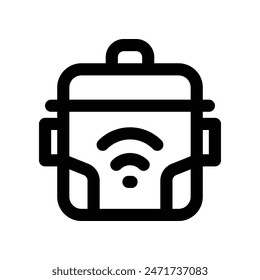 cooking pot icon. vector line icon for your website, mobile, presentation, and logo design.