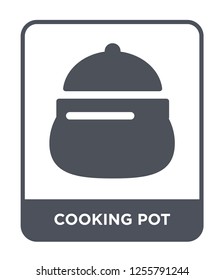 cooking pot icon vector on white background, cooking pot trendy filled icons from Kitchen collection, cooking pot simple element illustration
