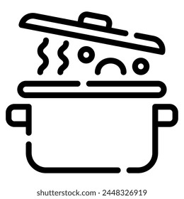 Cooking Pot Icon for web, app, infographic, etc
