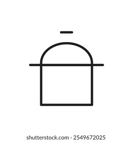 Cooking pot icon web design in vector