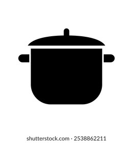 Cooking pot illustrated on white background