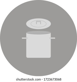 Kochtopf. Illustration für Web- und Mobile-Design.