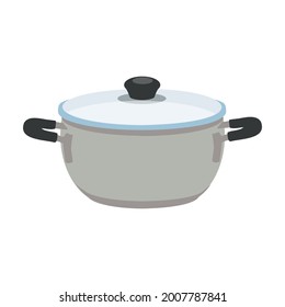 Cooking Pot Isolated On White Background Stock Vector (Royalty Free ...