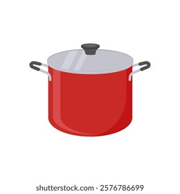 Cooking Pot, Kitchen Vector Illustration Isolated