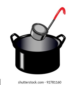 Cooking Pot and Ladle