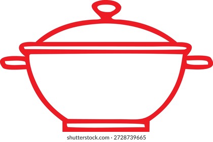 Vaso de cozinha com vetor de arte de tampa