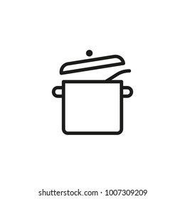 Cooking Pot Line Icon