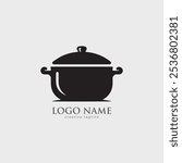 Cooking Pot Logo fully editable vector template