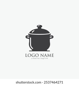 Cooking Pot Logo fully editable vector template