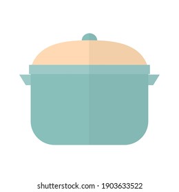 cooking pot on a white background vector illustration design