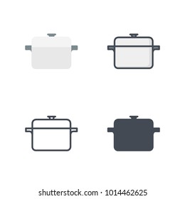 Cooking pot service icon