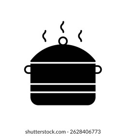 Cooking Pot Vector icon stock illustration