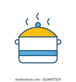 Cooking Pot Vector icon stock illustration