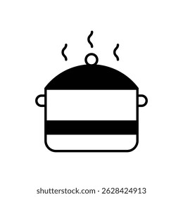 Cooking Pot Vector icon stock illustration