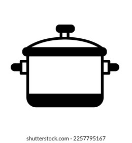 Icono de vectores de la olla de cocina que puede fácilmente modificar o editar

