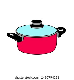 Cooking Pot Vector illustration kitchen