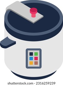 Kochtopf, Vektorgrafik auf transparentem Hintergrund. Hochwertige Symbole. Flachsymbole für Vektorgrafiken für Konzept und Grafikdesign.