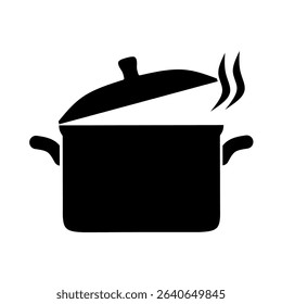 cooking pot vector illustration with trendy design