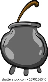 Cooking potions , illustration, vector on white background