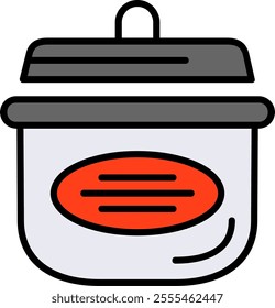 Cooking pots Vector Icon Design Symbol